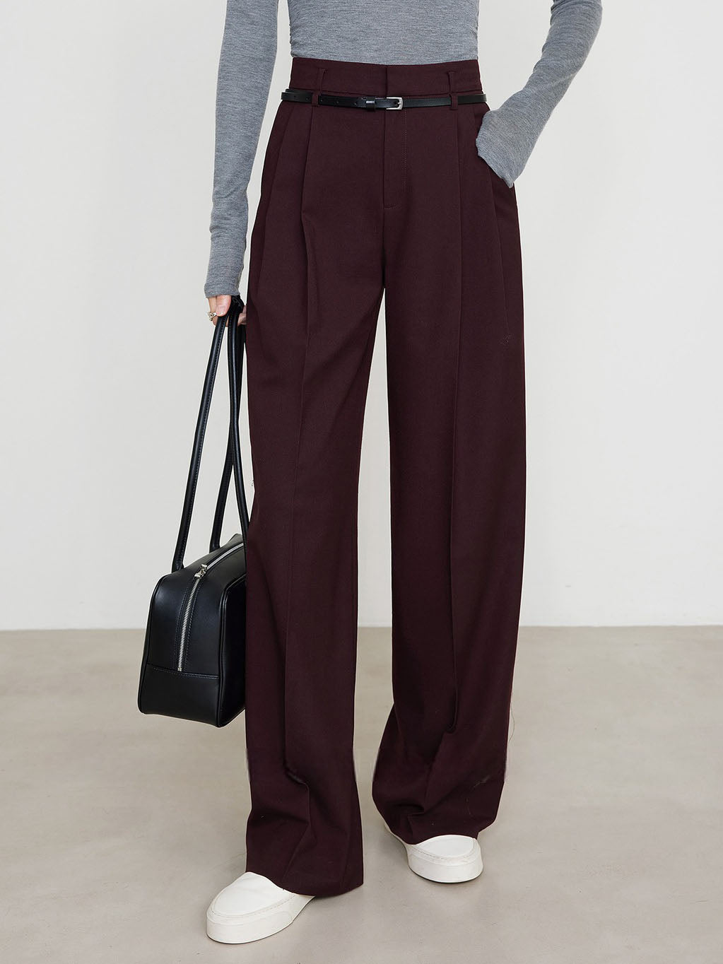 High Waist Pleated Trousers — Svelte Chic