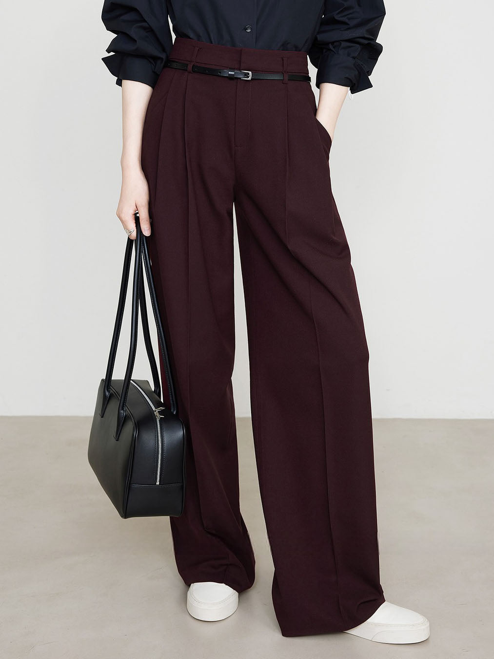 High Waist Pleated Trousers — Svelte Chic