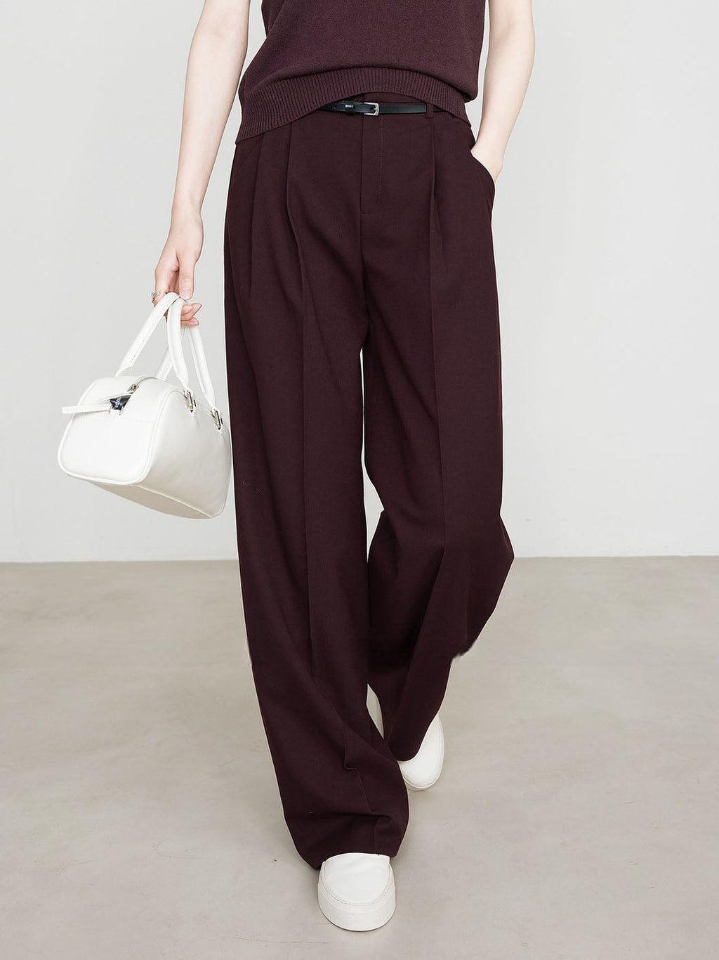 High Waist Pleated Trousers — Svelte Chic