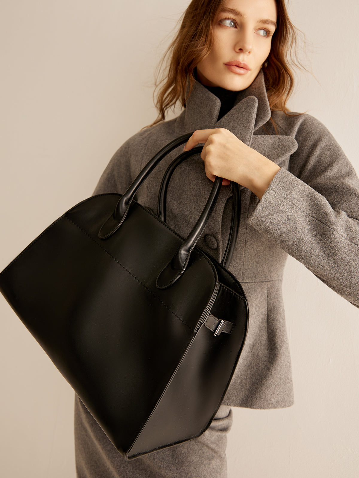 Large Top Handle Tote Bag — Svelte Chic