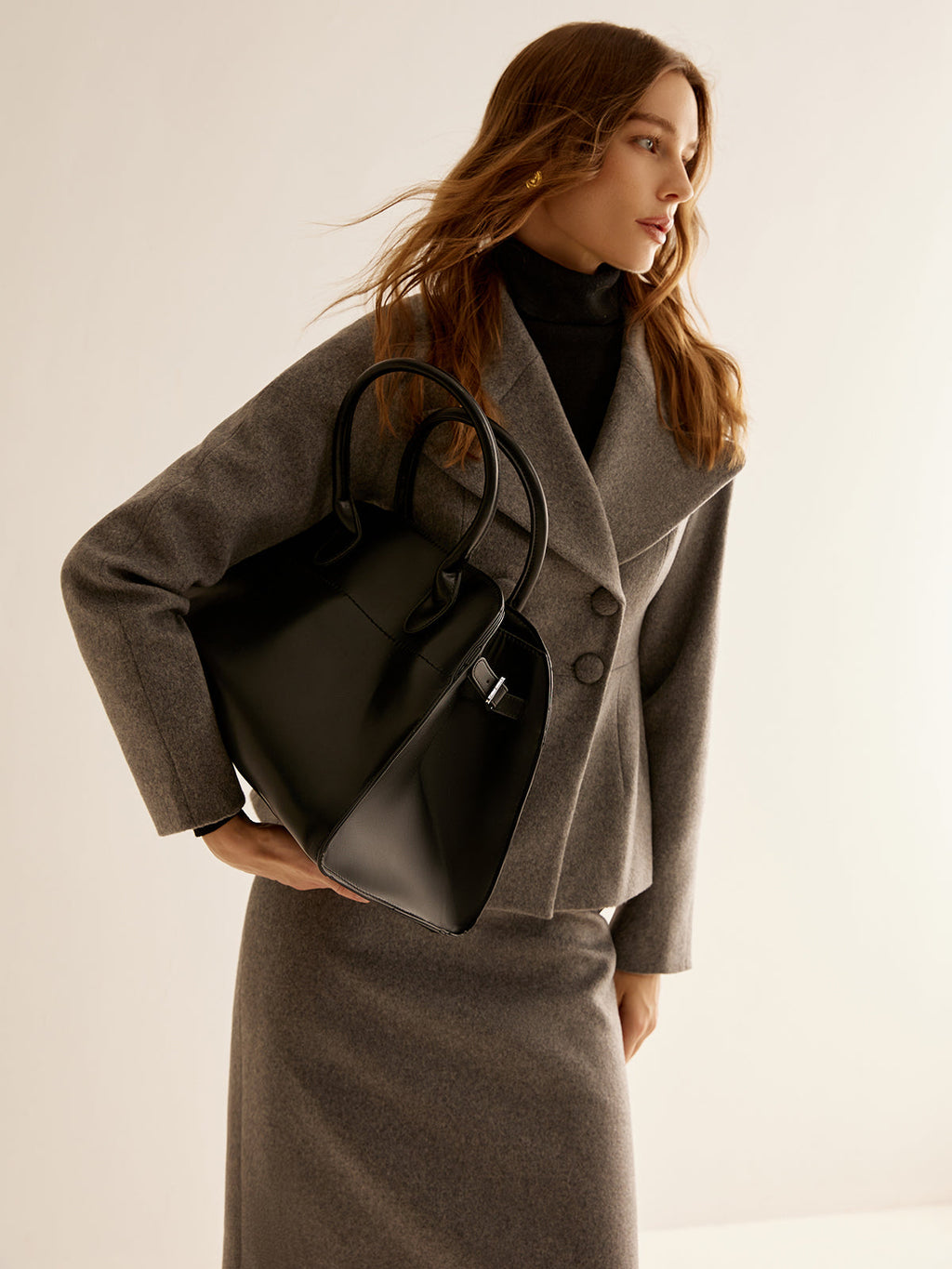 Large Top Handle Tote Bag — Svelte Chic