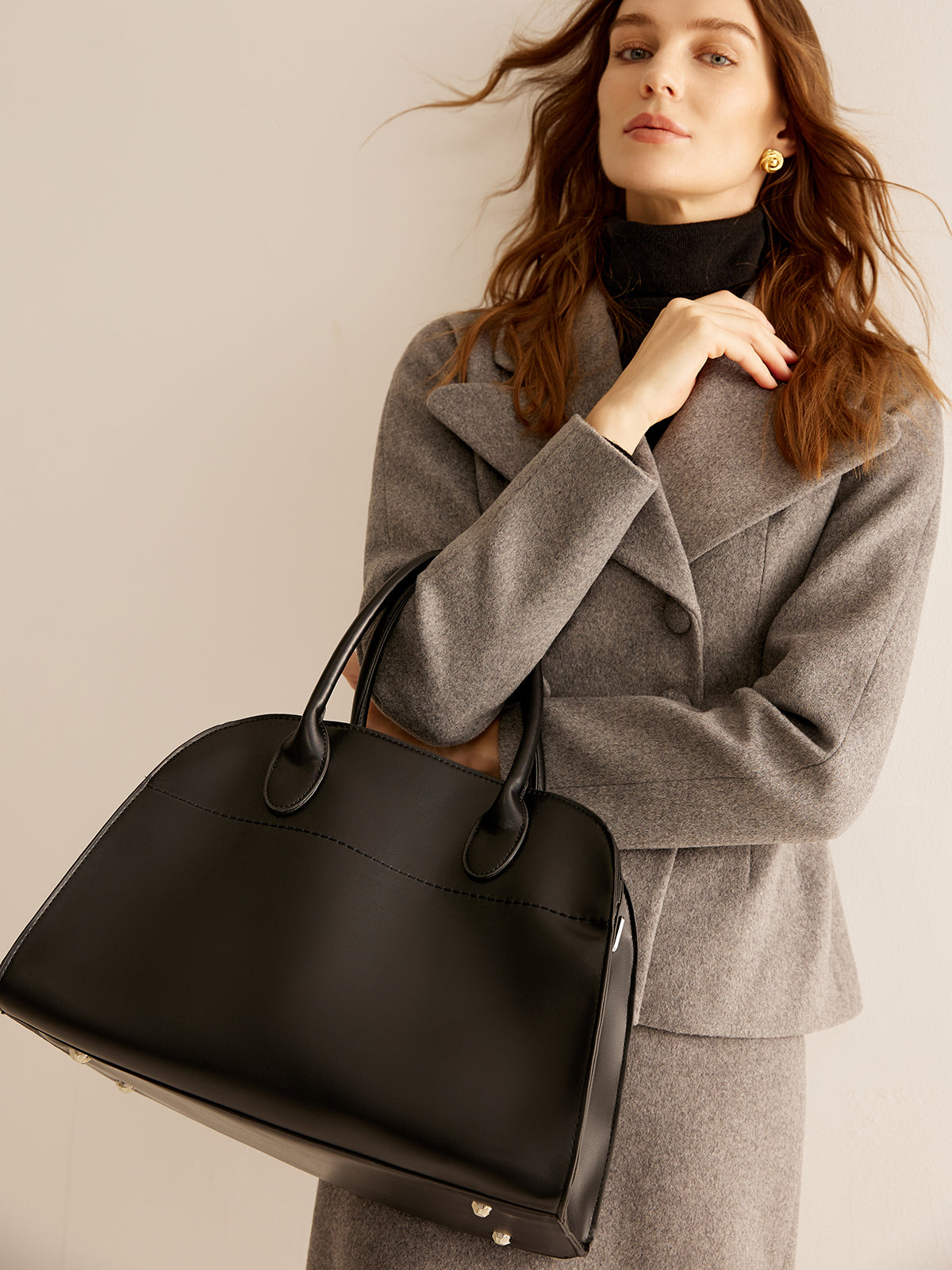 Large Top Handle Tote Bag — Svelte Chic