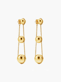 Şık Üçlü Toplu Pendent Küpe