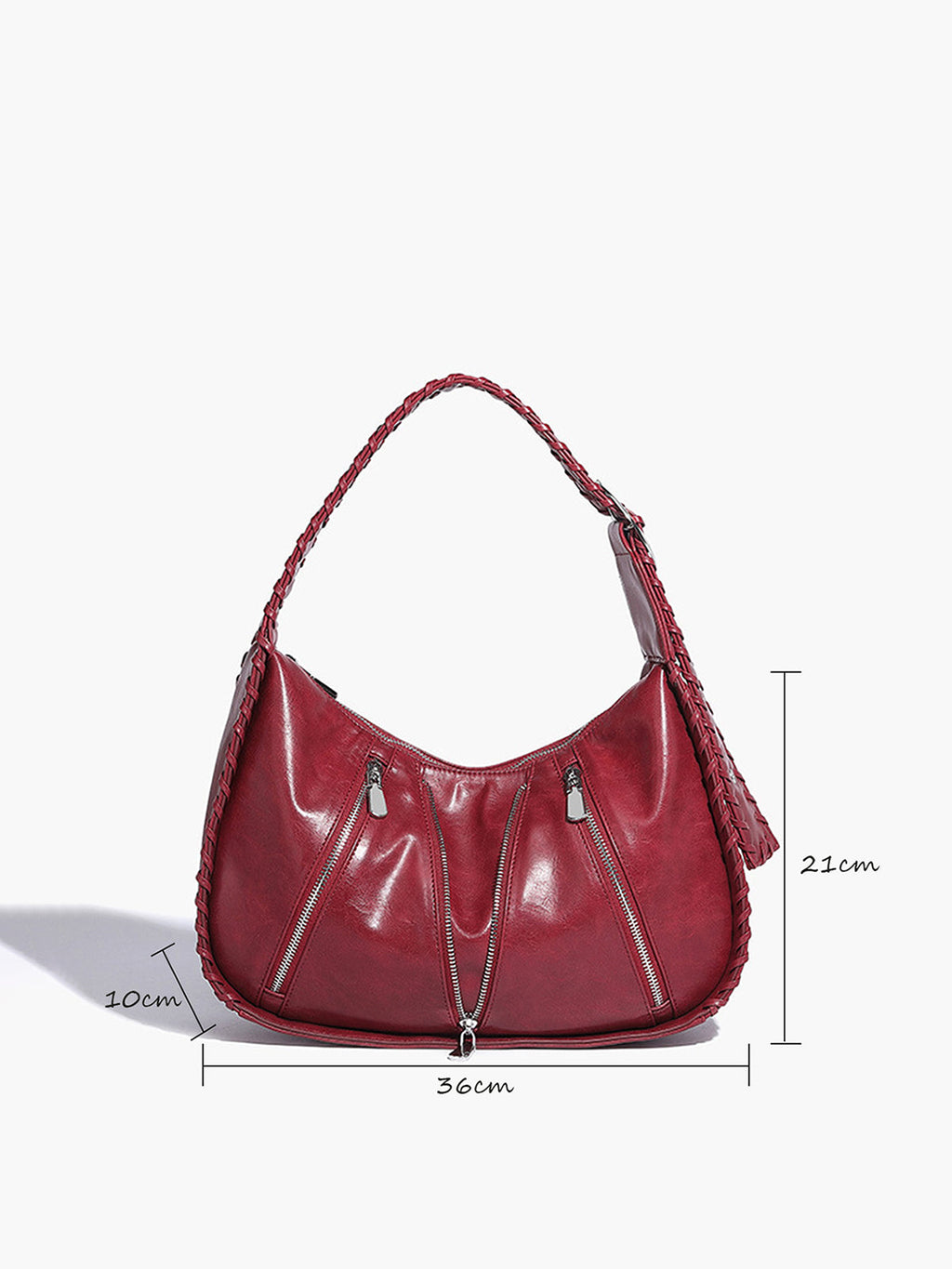 Soft Buckle Zip Underarm Bag — Svelte Chic