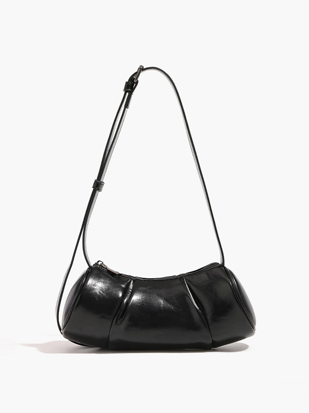 Adjustable Strap Pillow Bag in Black — Svelte Chic