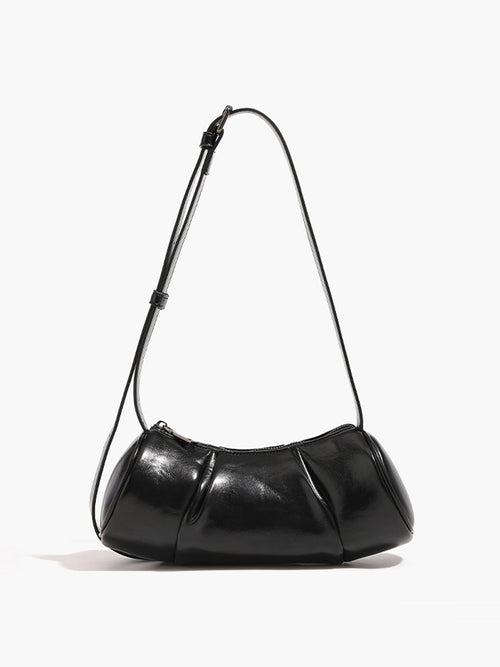 Adjustable Strap Pillow Bag in Black — Svelte Chic