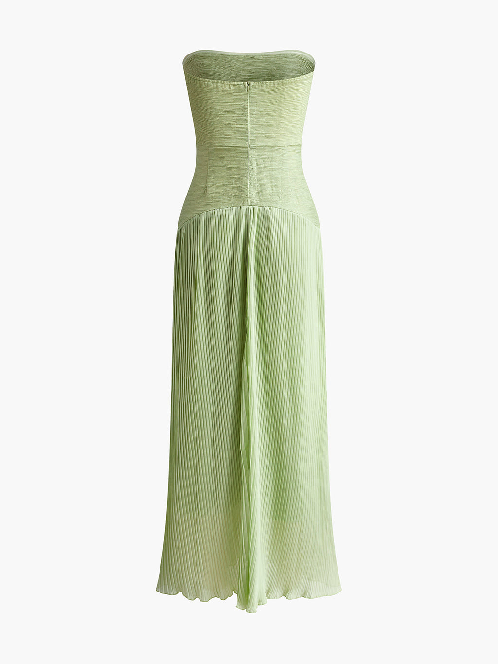 Pleated Zip Midi Dress — Svelte Chic