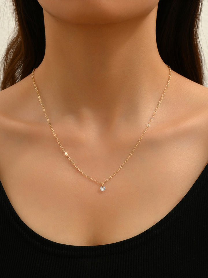 Strass Taşlı Yığınlı Tasma Kolye