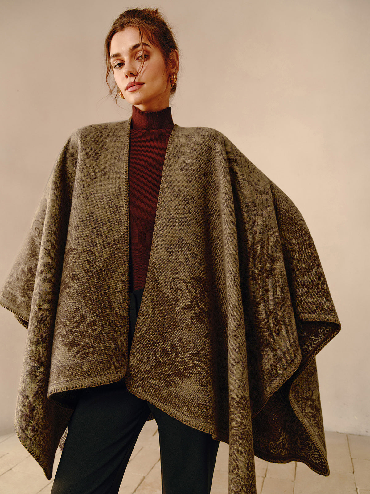 Bohème Reversible Floral Scarf — Svelte Chic