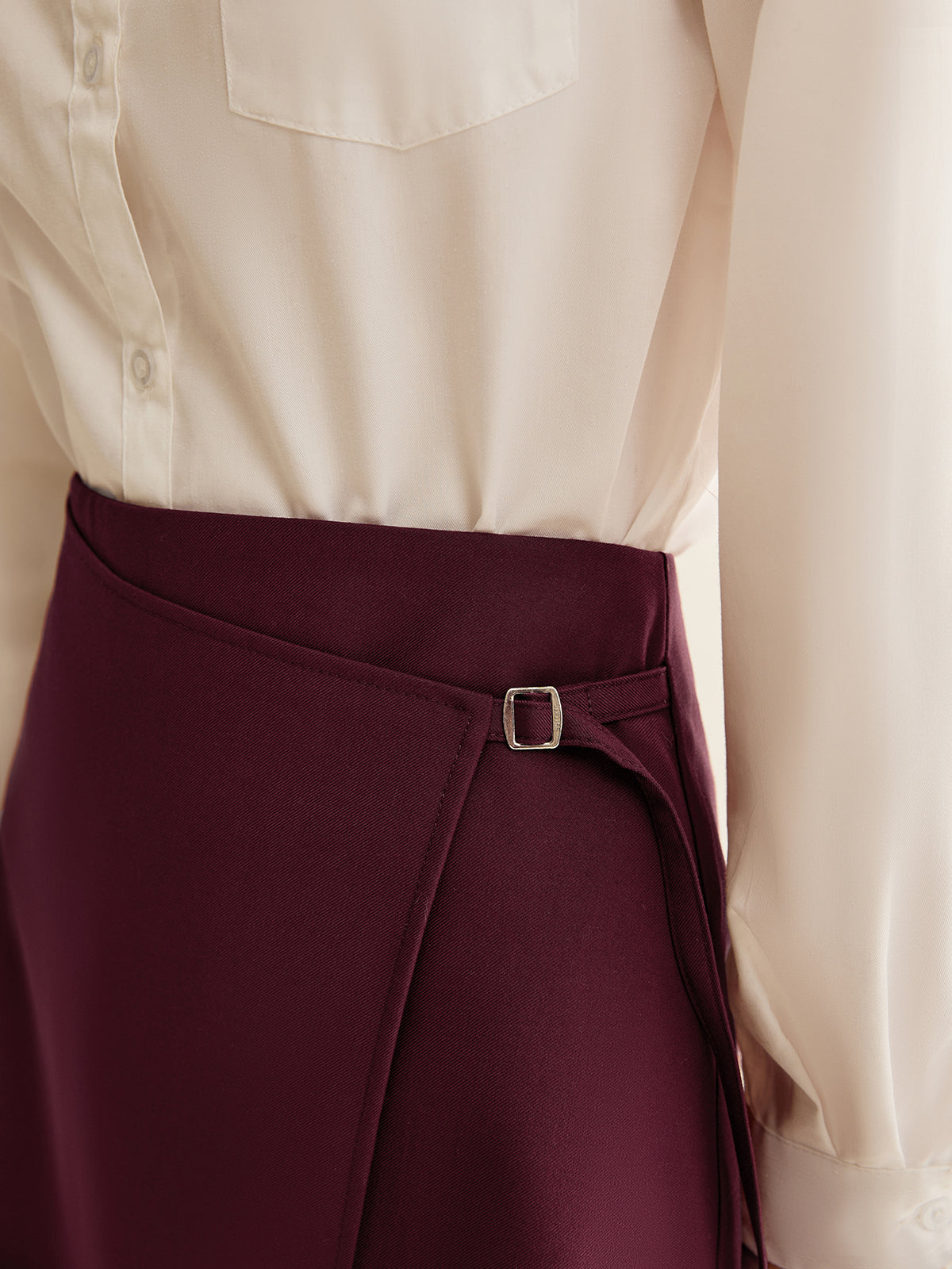 Wrap Mini Skirt with Asymmetric Cut — Svelte Chic