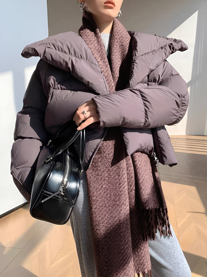 Универсален шал с пискюли 