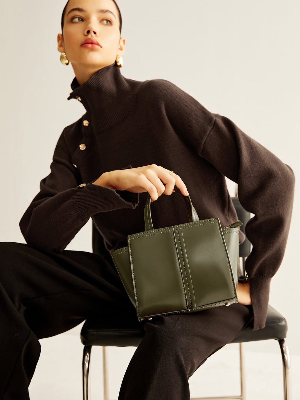 Vintage Two-Way Zip Handbag — Svelte Chic