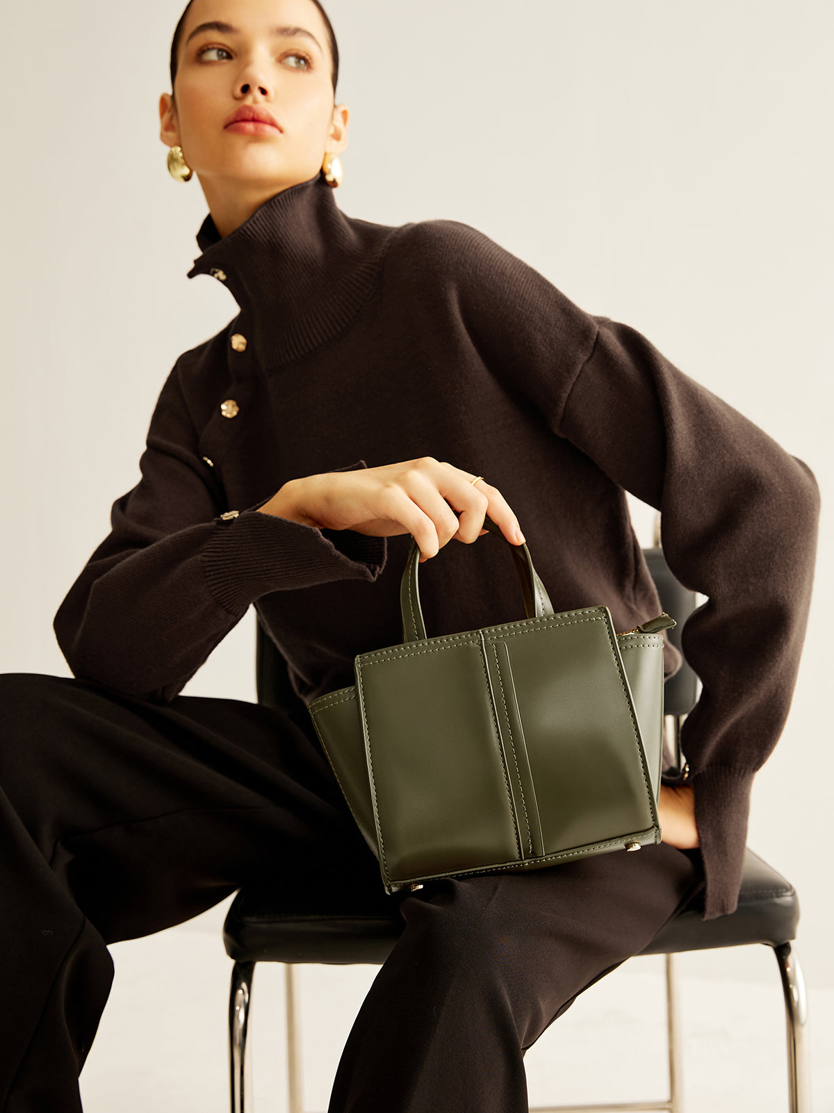 Vintage Two-Way Zip Handbag — Svelte Chic