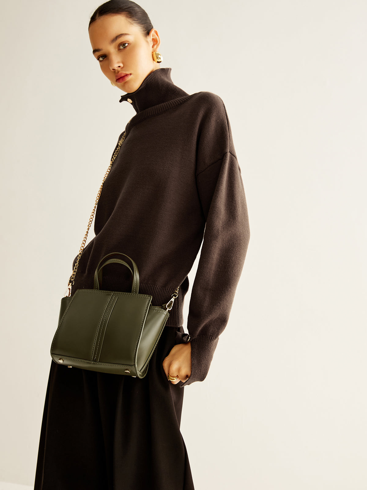 Vintage Two-Way Zip Handbag — Svelte Chic
