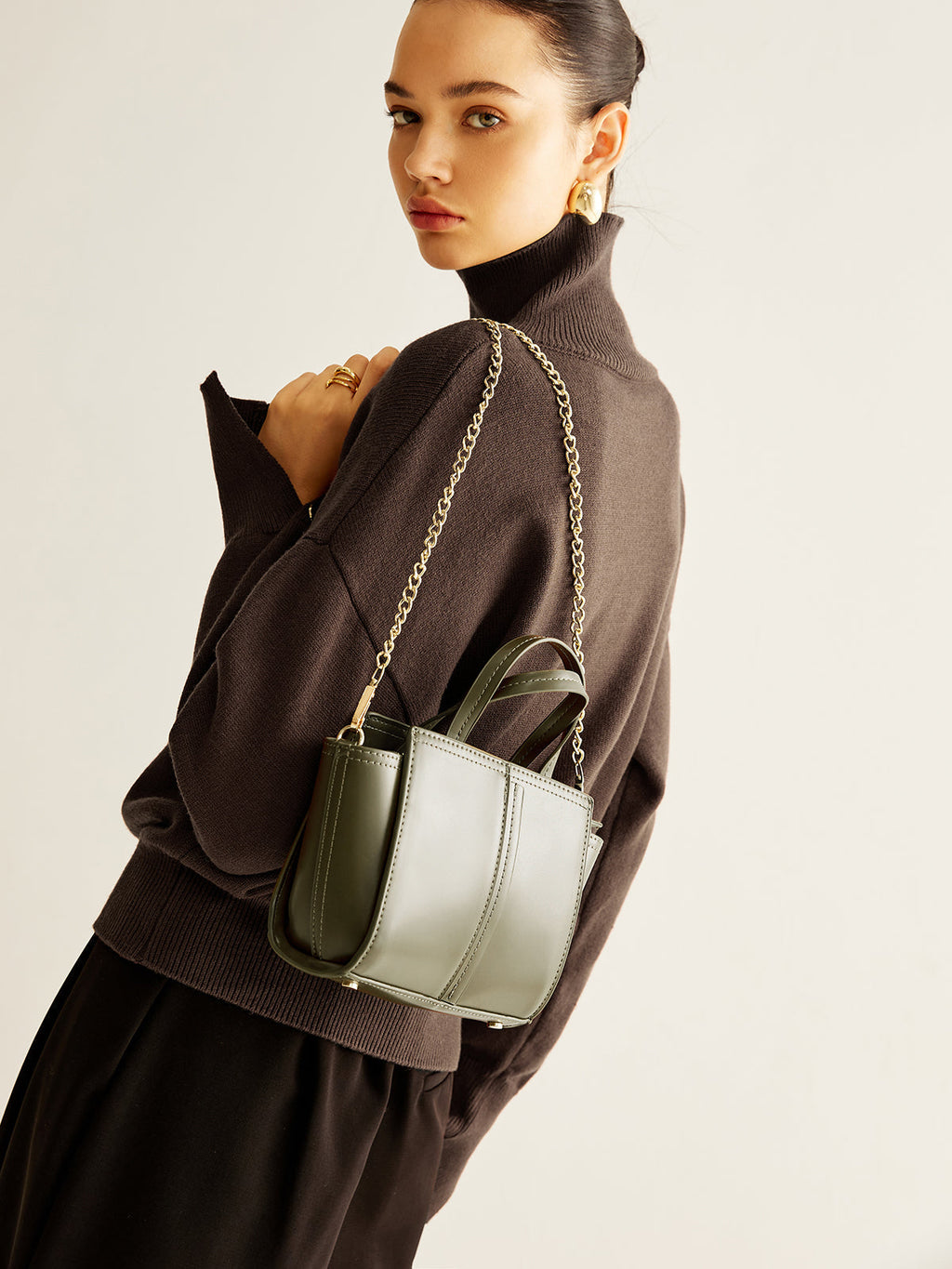 Vintage Two-Way Zip Handbag — Svelte Chic