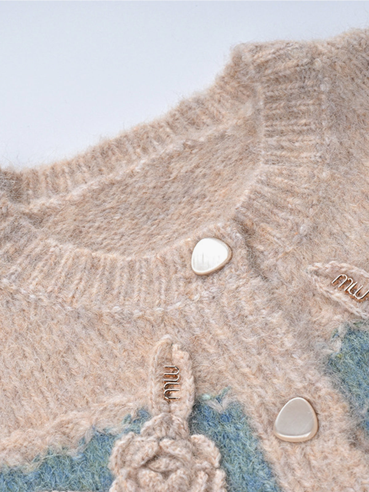 Crochet Floral Colour Block Cardigan — Svelte Chic