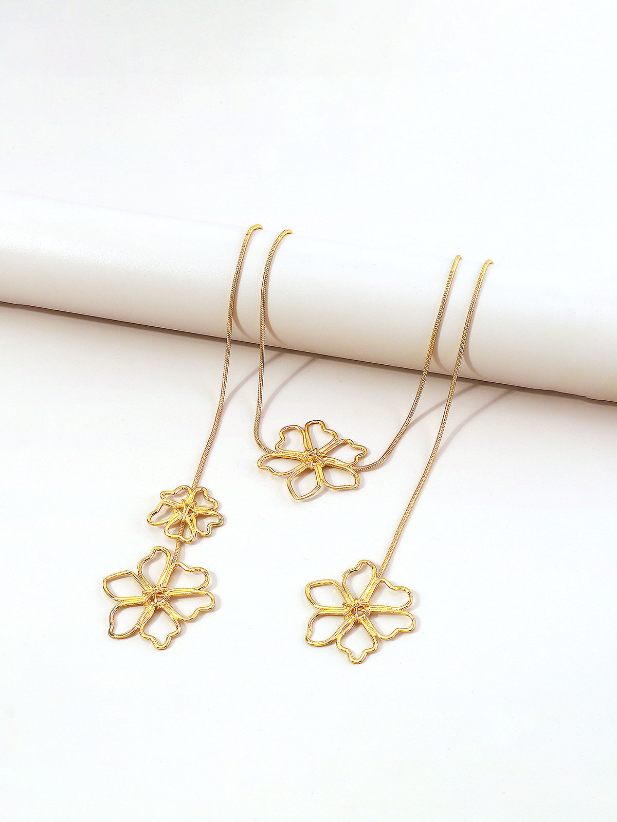 Floral Drop Necklace — Svelte Chic