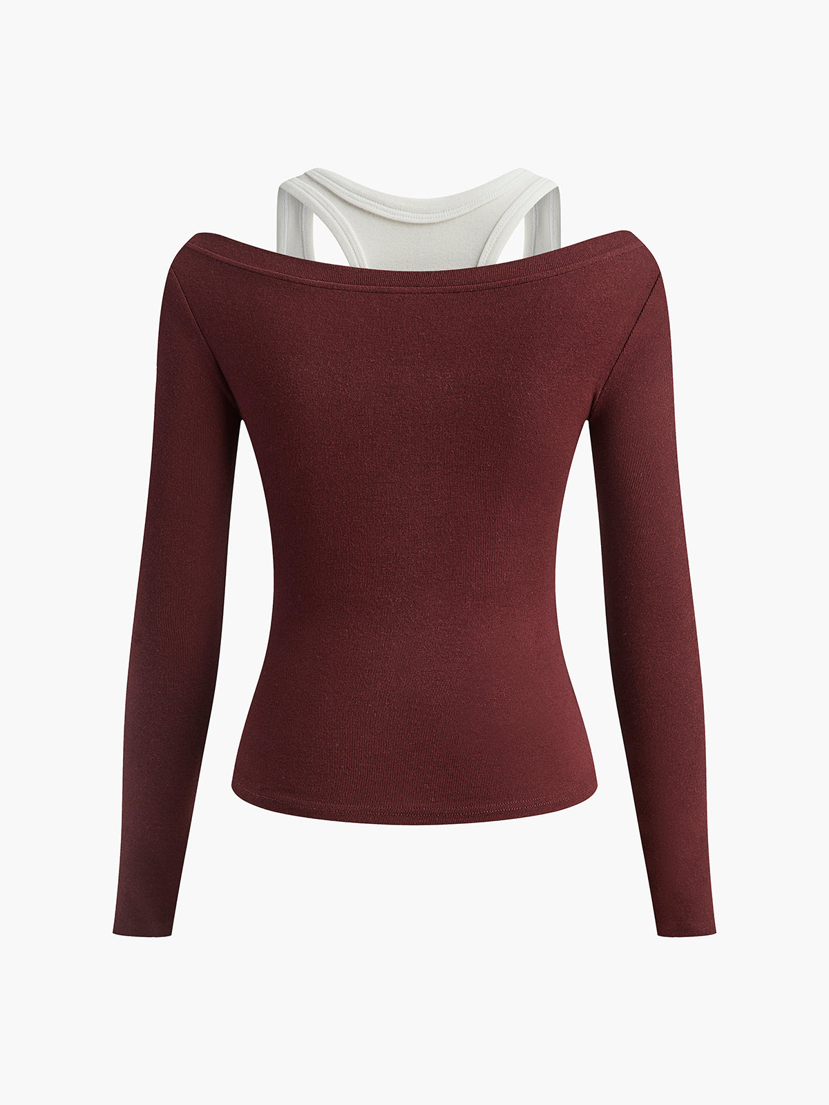 Two-in-One Henley Long Sleeve Top — Svelte Chic