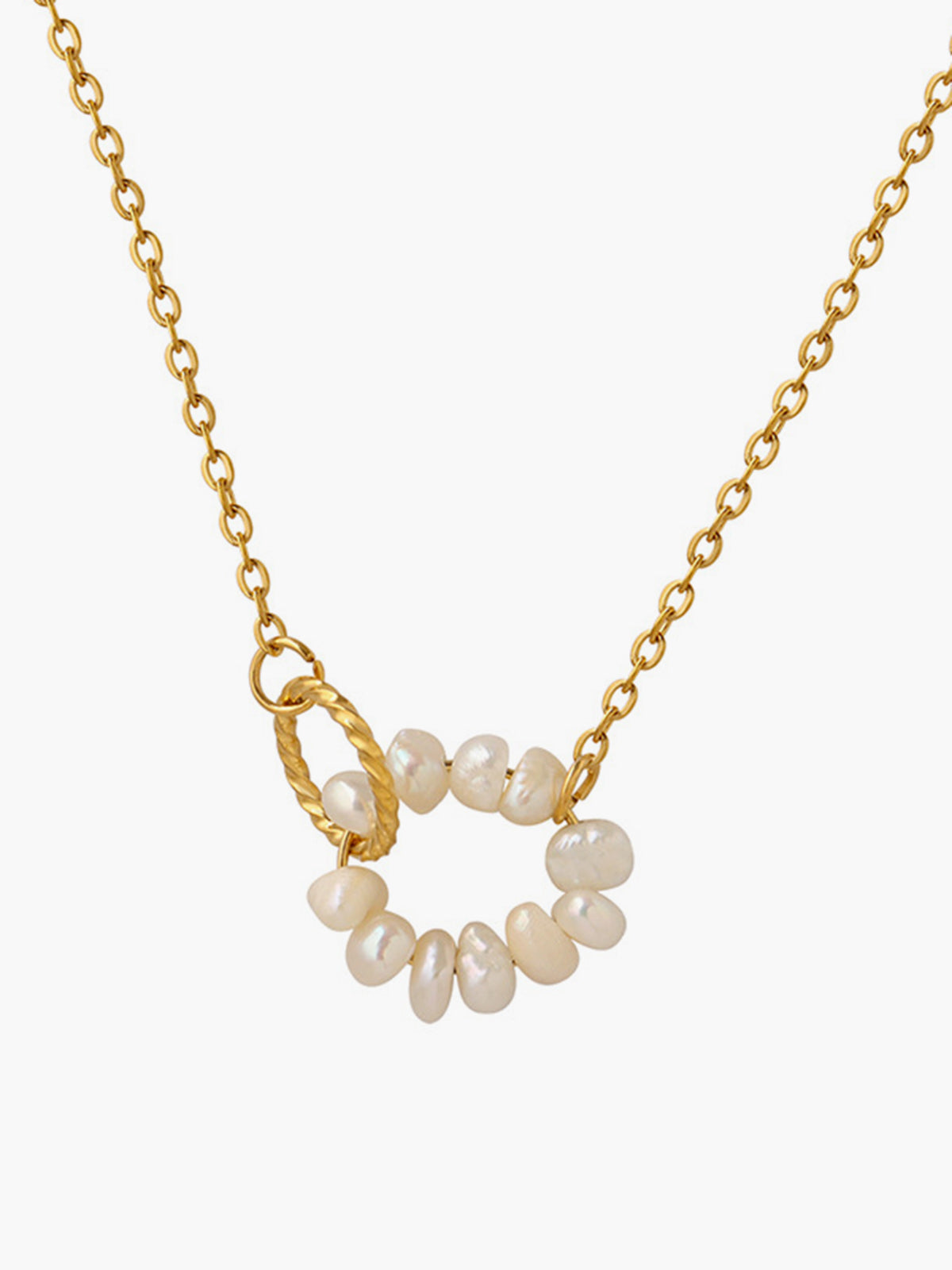Oval Pearl Pendant Necklace — Svelte Chic