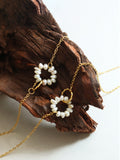 Oval Pearl Pendant Necklace in Gold — Svelte Chic