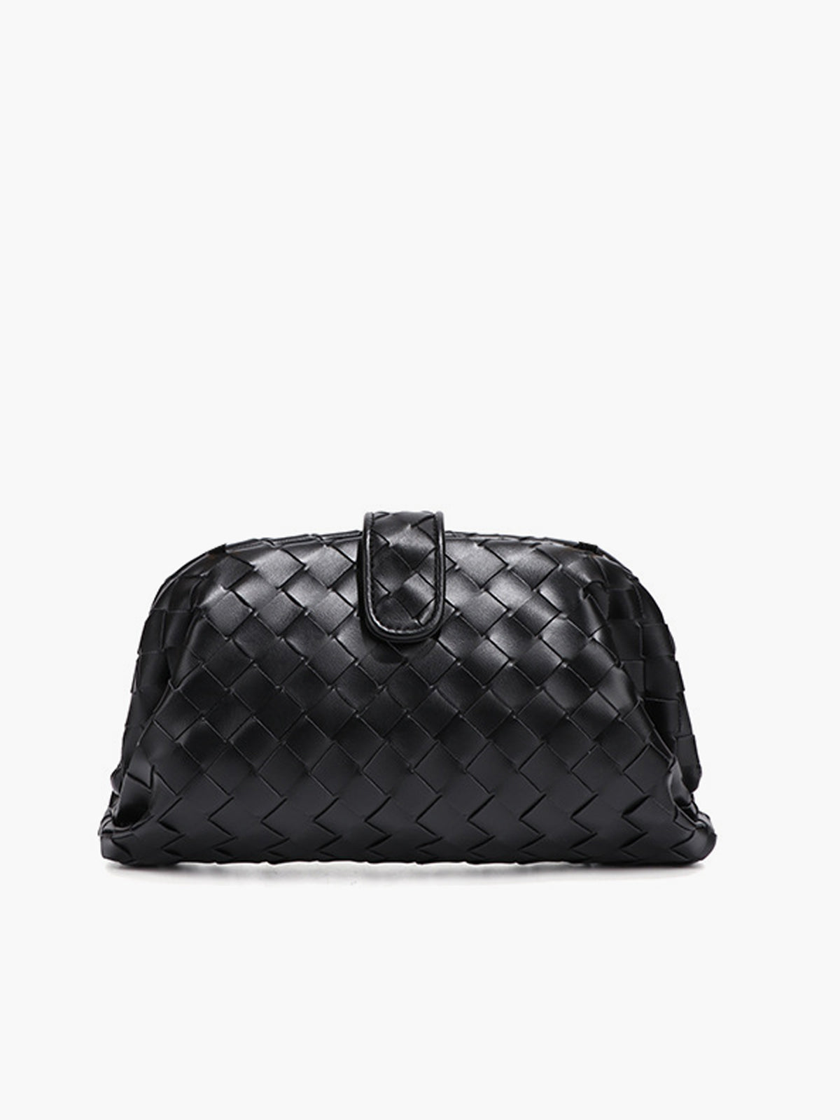 Woven Cloud Dumpling Shoulder Bag in Black — Svelte Chic