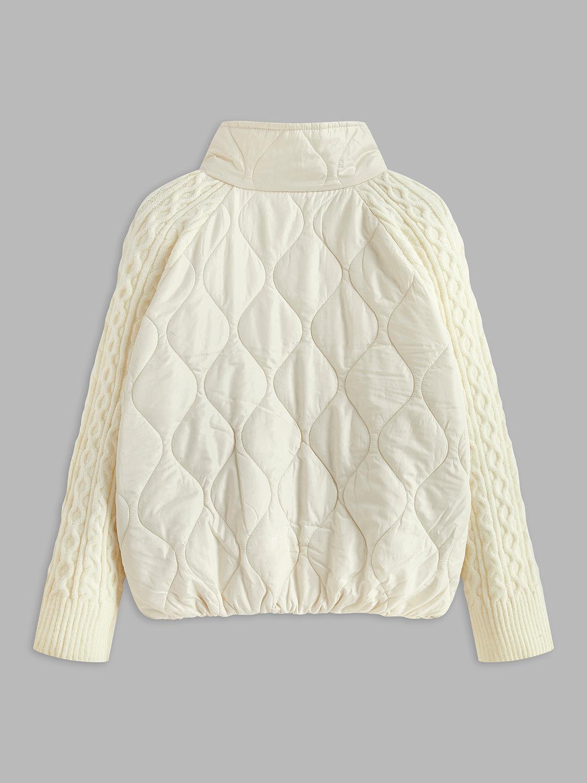 Button Clasp Panel Knit Jacket — Svelte Chic