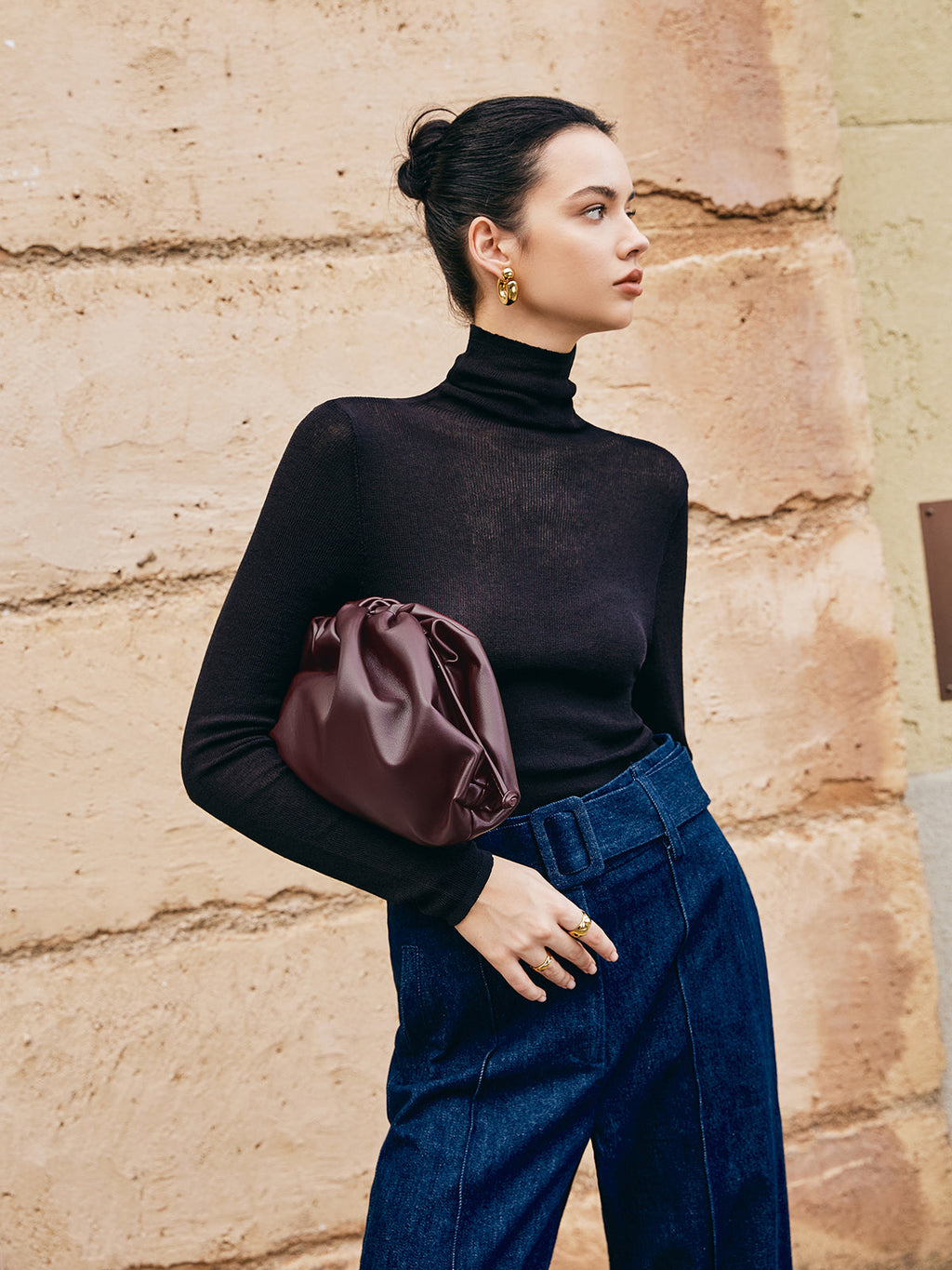 Drawstring Soft Clutch Bag — Svelte Chic