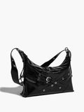Adjustable Strap Zip Tote Bag in Black — Svelte Chic