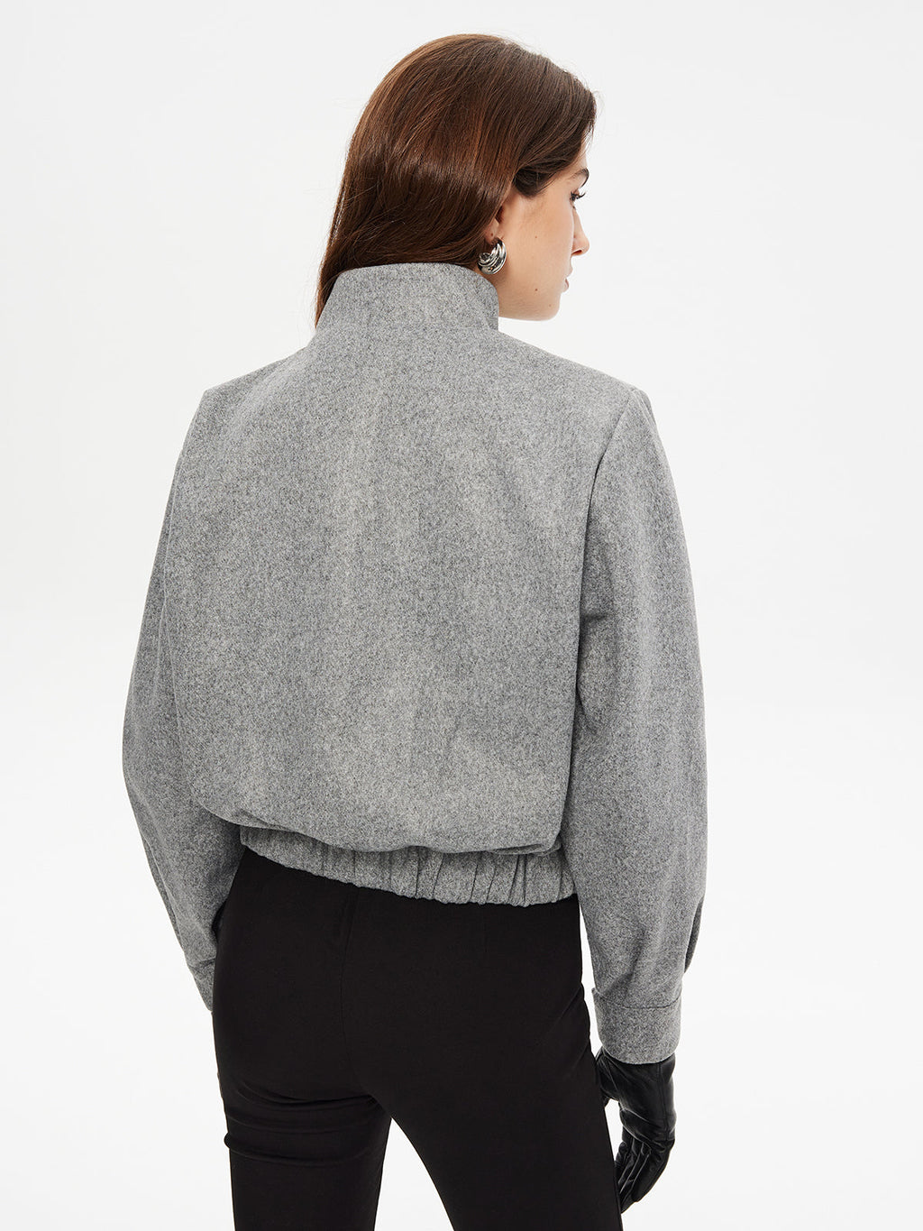 Button Clasp Cropped Blazer — Svelte Chic