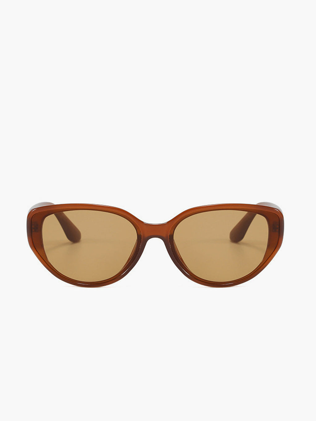 Retro Cat Eye Sunglasses in Brown — Svelte Chic