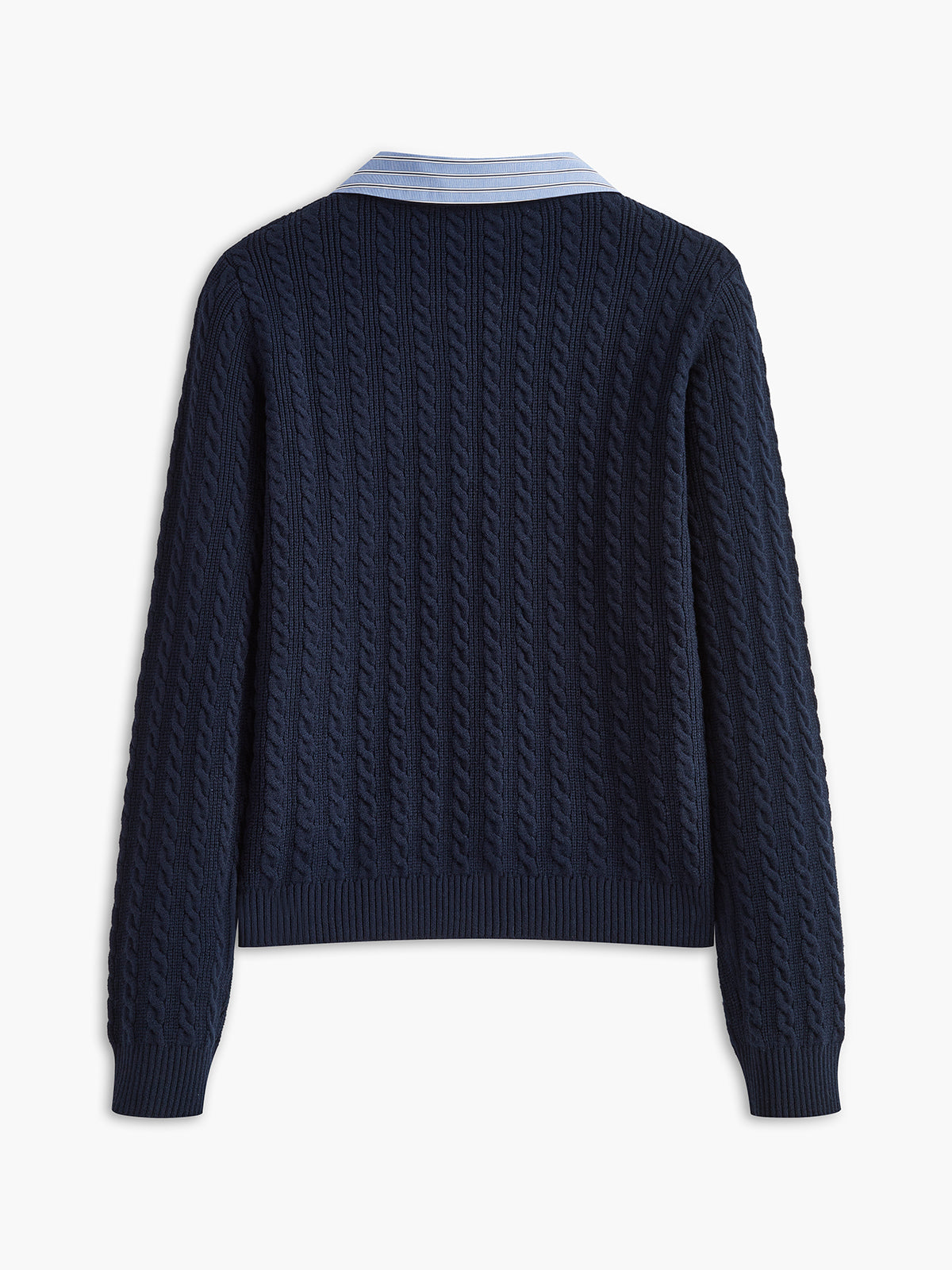 Cable Knit Button Panel Cardigan — Svelte Chic