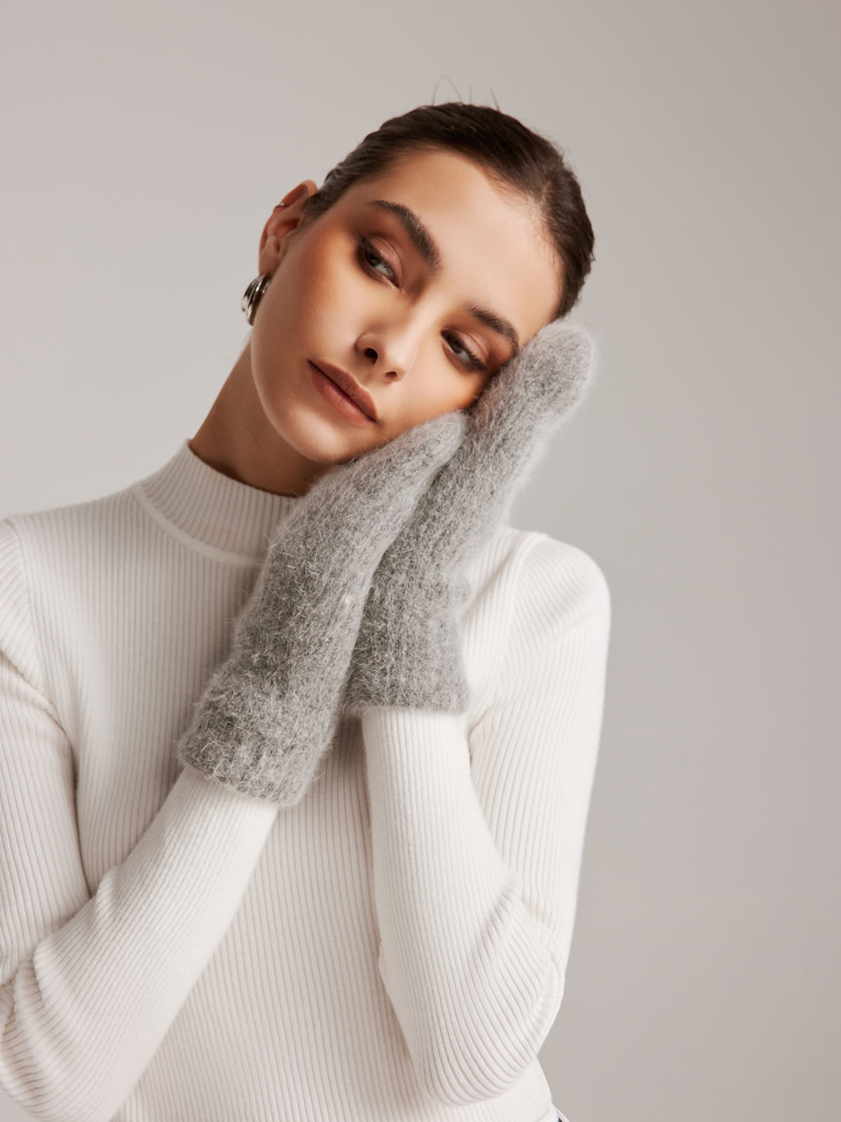 Plush Rabbit Fur Gloves — Svelte Chic