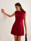 Zip Cami Mini Dress in Red — Svelte Chic