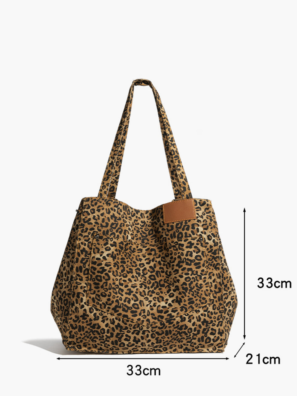 Leopard Print Large Hobo Bag — Svelte Chic