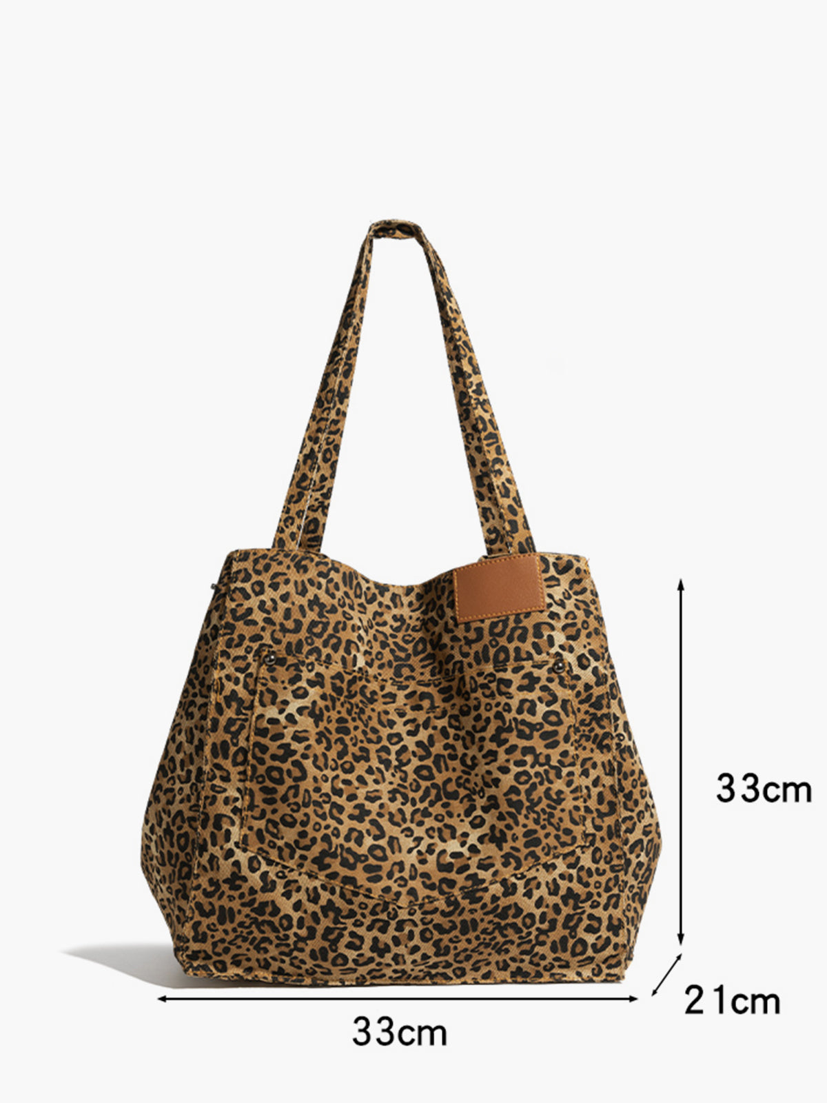 Leopard Print Large Hobo Bag — Svelte Chic