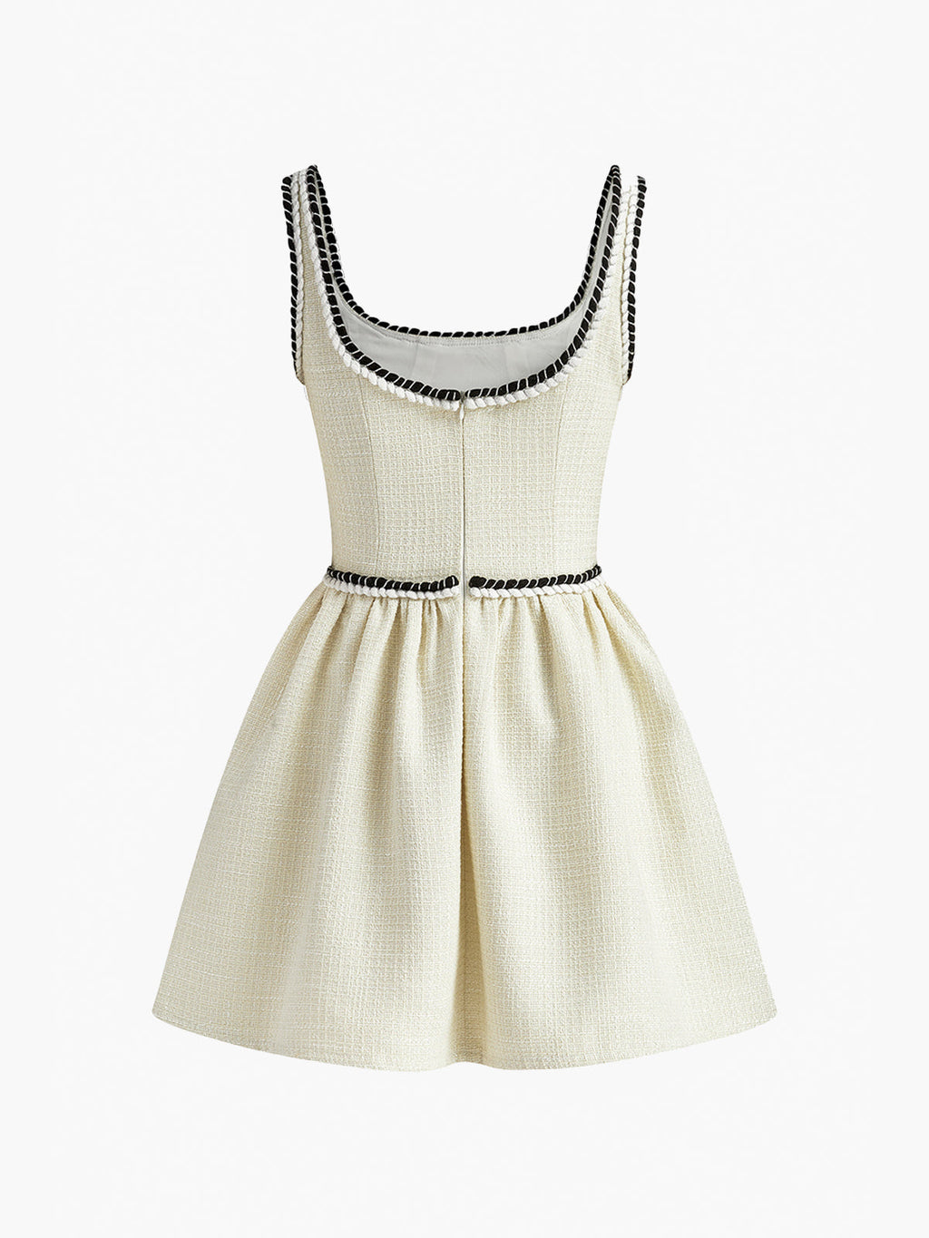 Tweed Pleated Cami Mini Dress — Svelte Chic