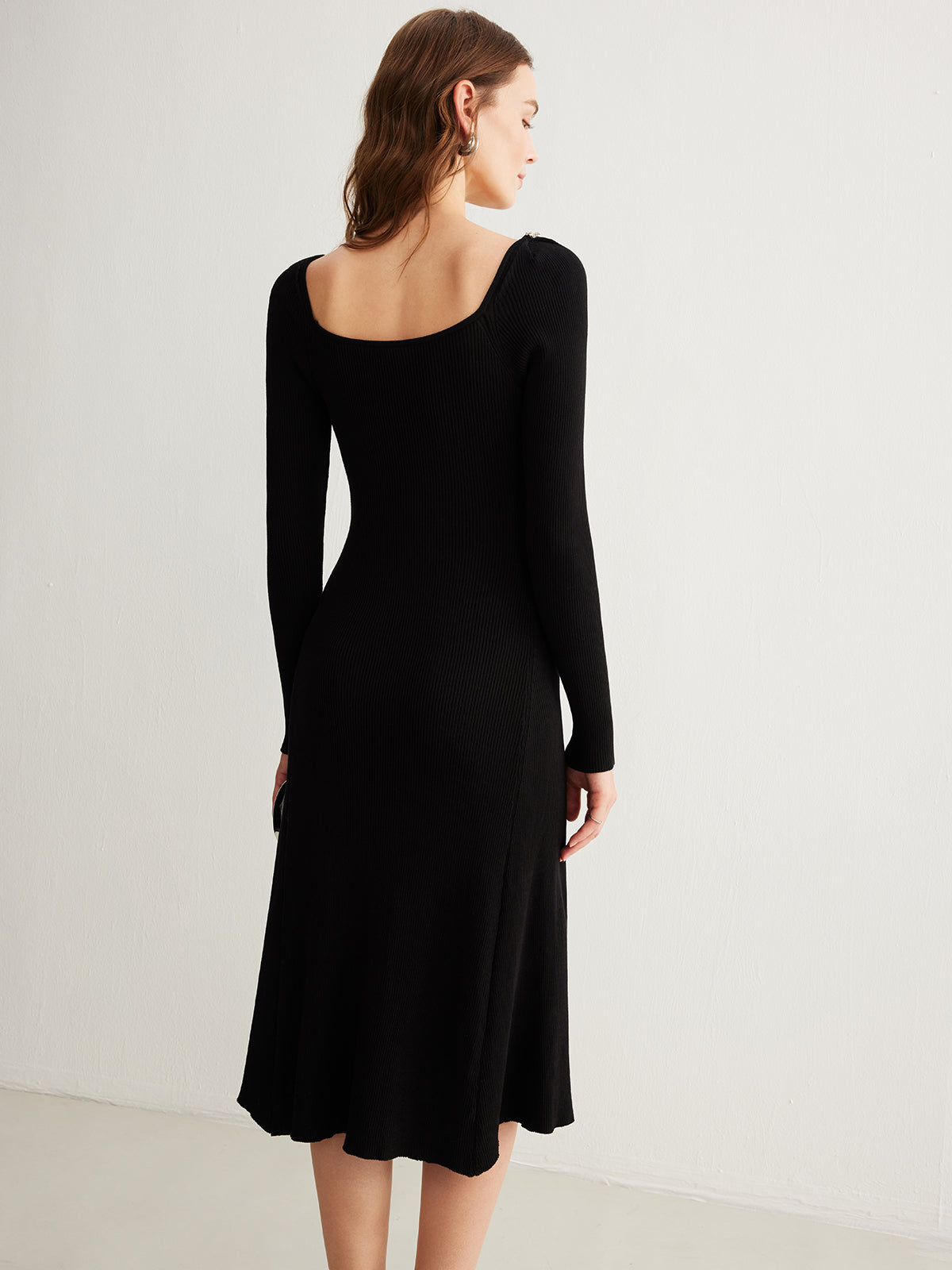Rhinestone Knit Midi Dress — Svelte Chic