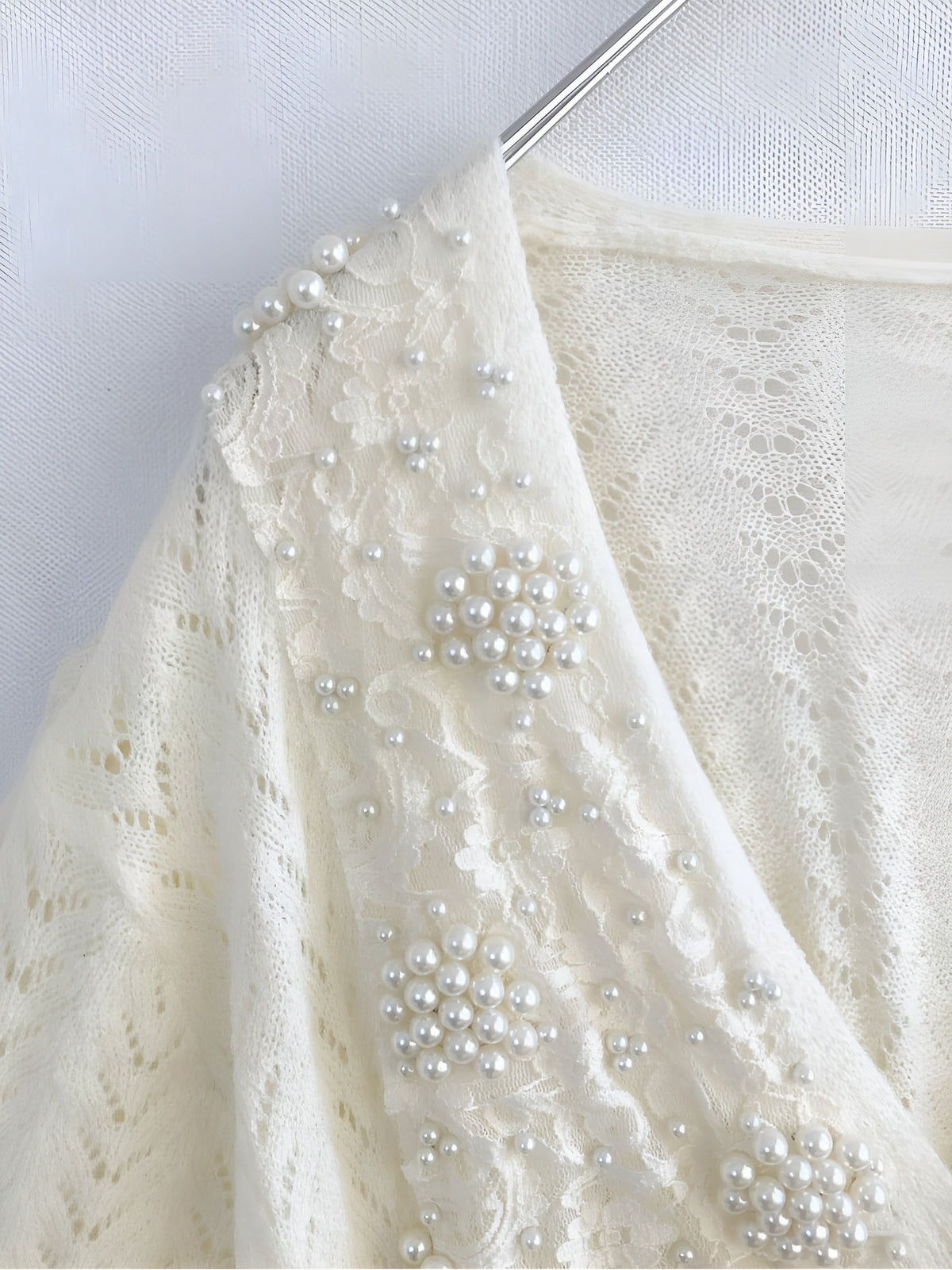Pearl Beaded Button Cardigan — Svelte Chic
