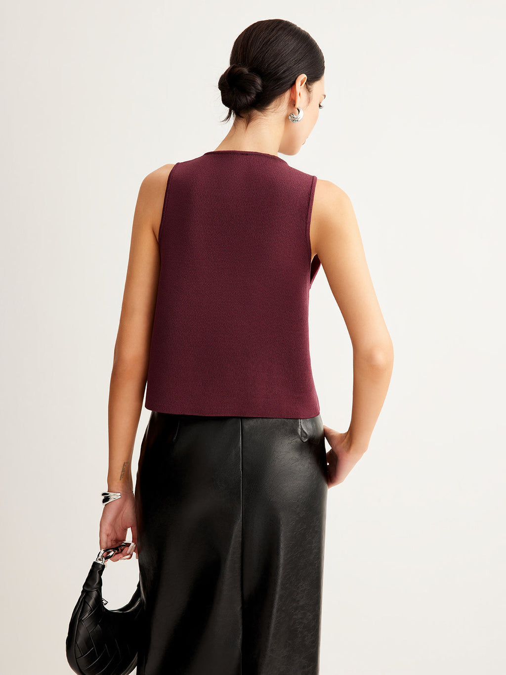 Button Knit Vest — Svelte Chic