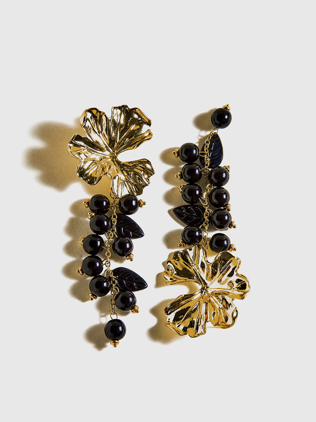 Flower Ball Beaded Tassel Earrings — Svelte Chic
