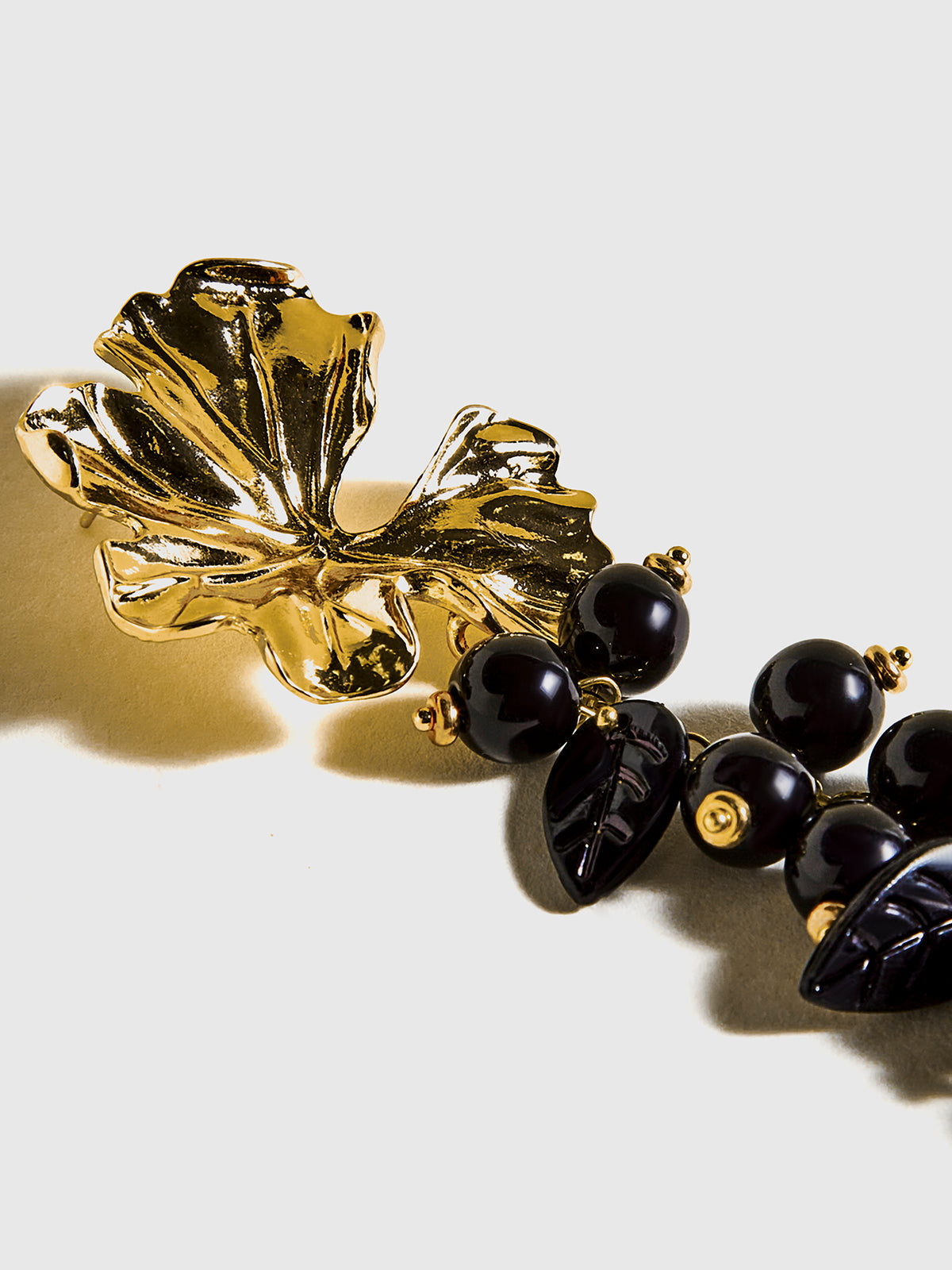 Flower Ball Beaded Tassel Earrings — Svelte Chic