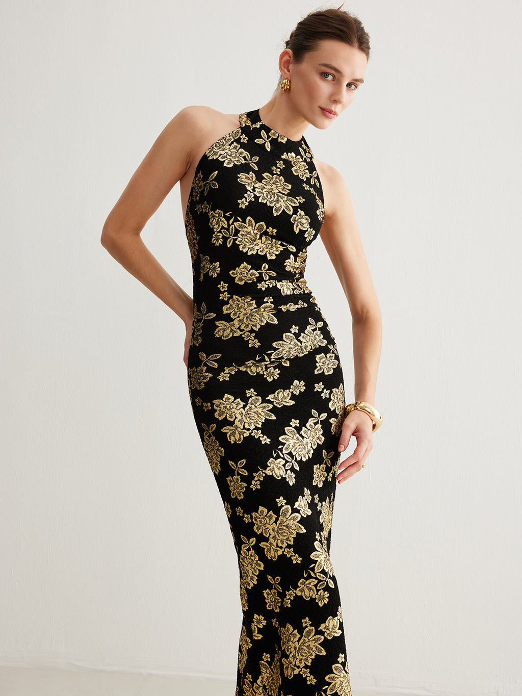 Backless Slim Halter Maxi Dress — Svelte Chic