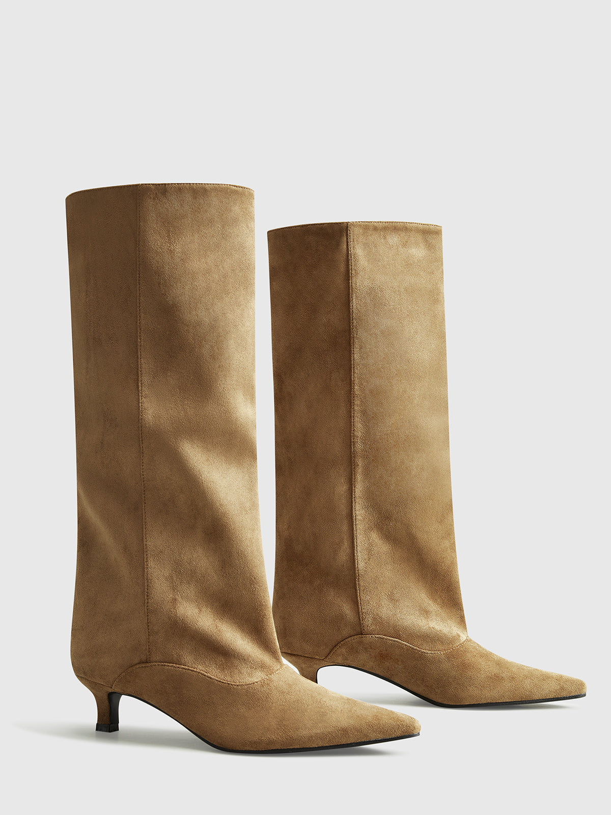 Kitten Heel Knee High Boots — Svelte Chic