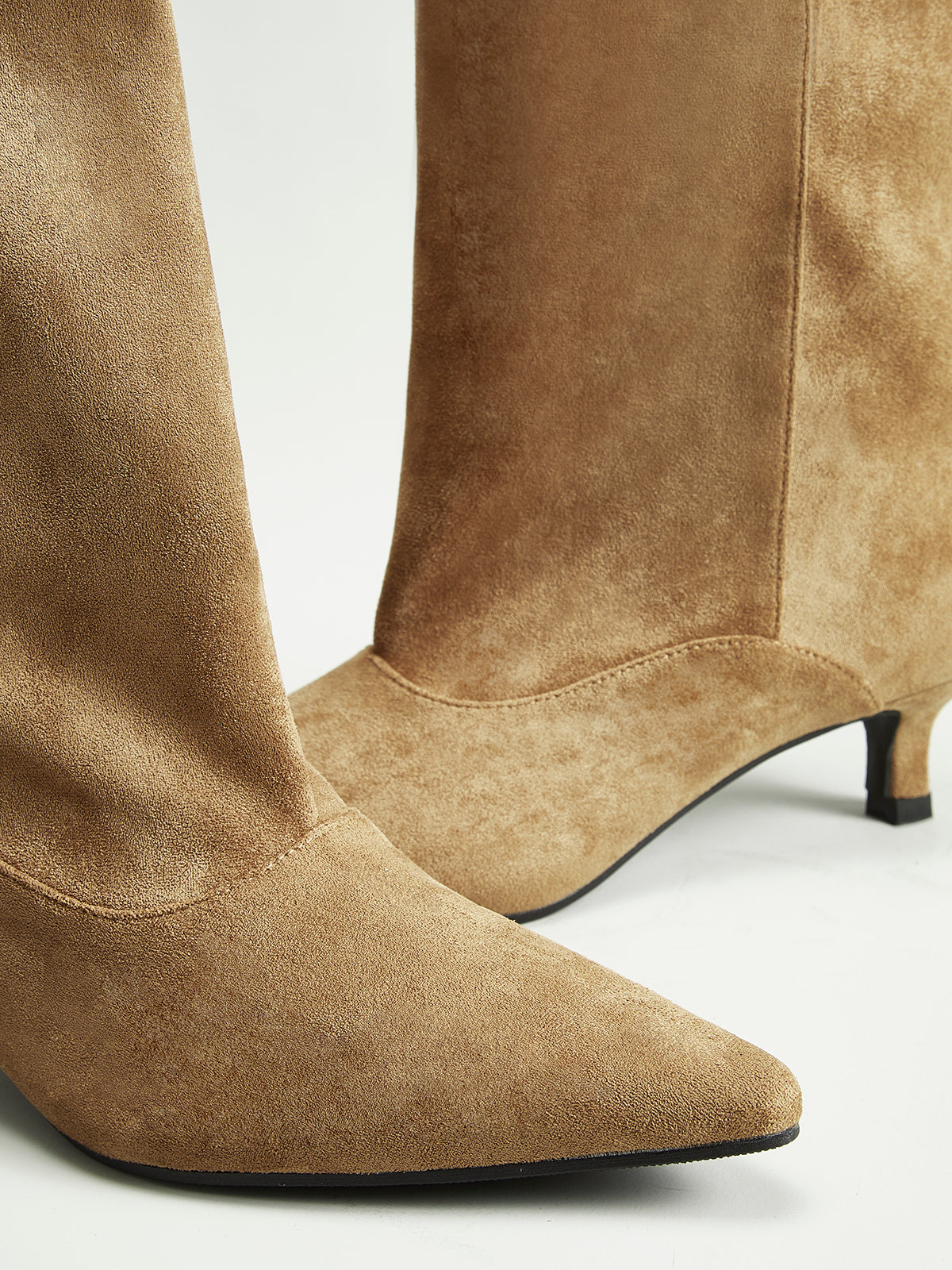 Kitten Heel Knee High Boots — Svelte Chic