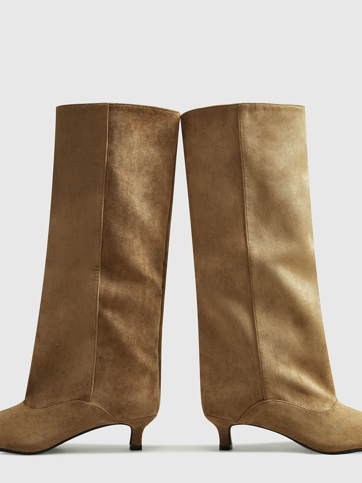 Kitten Heel Knee High Boots — Svelte Chic
