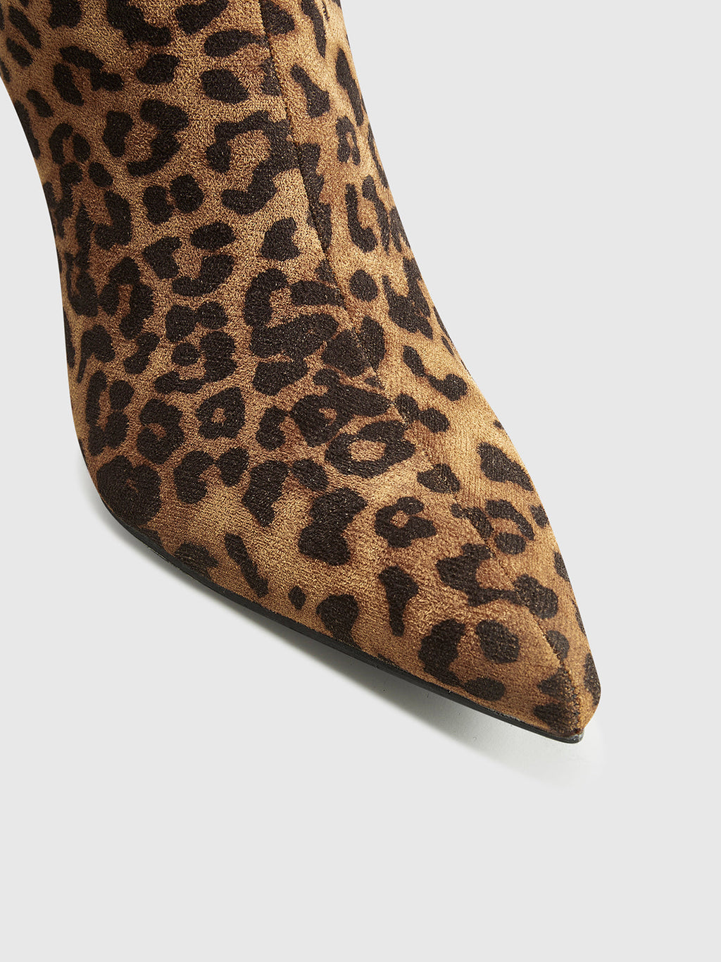 Leopard Print Zip Knee High Boots — Svelte Chic