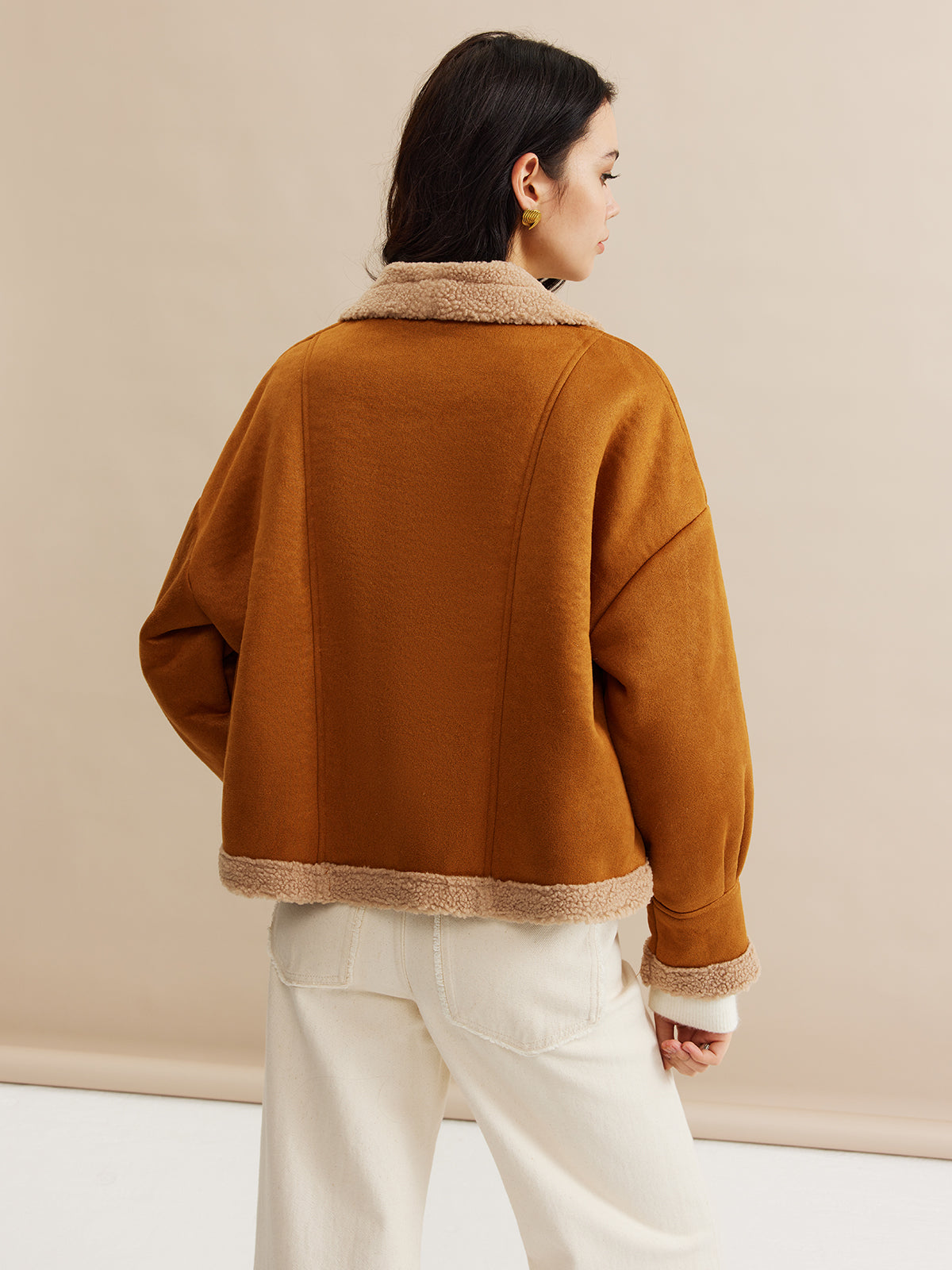 Bohème Minky Lined Suede Jacket — Svelte Chic