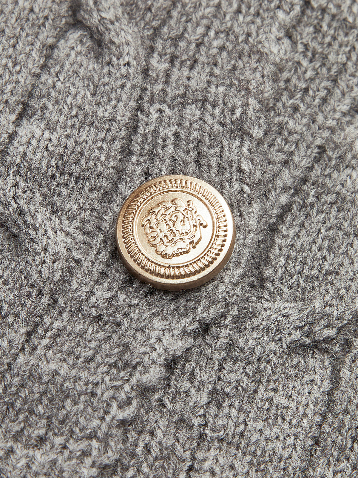 Button Contrast Tie Knit Top — Svelte Chic