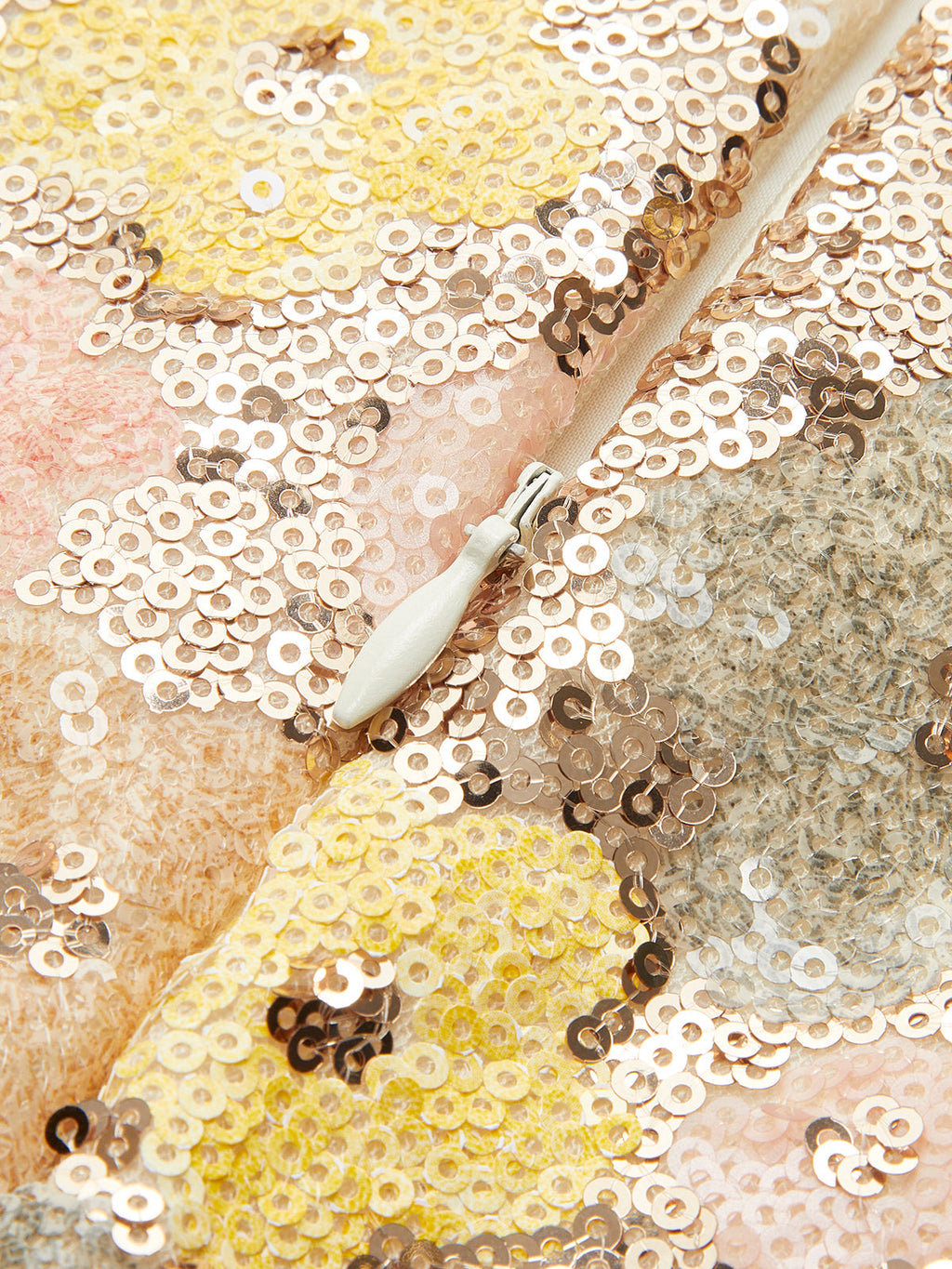 Floral Sequin Back Zip Mini Skirt — Svelte Chic