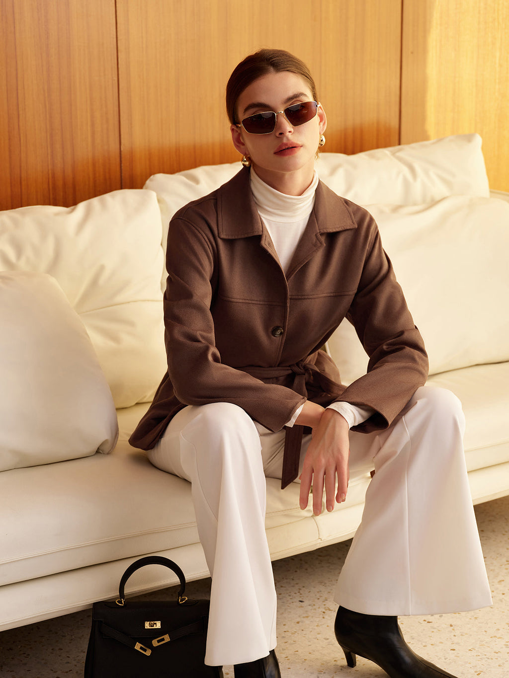 Bohème Belted Suede Jacket — Svelte Chic